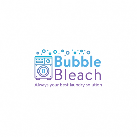 Bubble Bleach Laundry logo FA-04